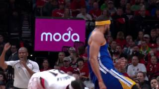 Javale Mcgee throws down huge dunk during Game 4 Warriors vs Trailblazers