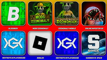 Nextbots in Playground Mod Zoonomaly,Bloodbox,Roblox Zoonomaly OBBY,Online Impostor 3D | Gameplay