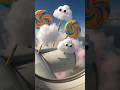 Clouds transform into colorful floating cotton candy shapes.#nicefloatingcottoncandy