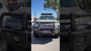 Mitsubishi Triton in the workshop for a new set of Vitora Trail Life tyres. #shorts #northam