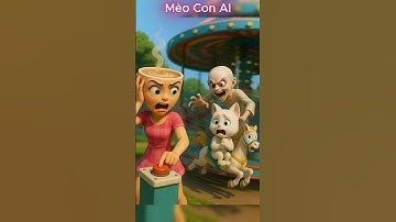 Ballerina Cappuccina cứu Mèo con khỏi con ma đầu trọc #shorts #cat #brainrot #balerinacappucina