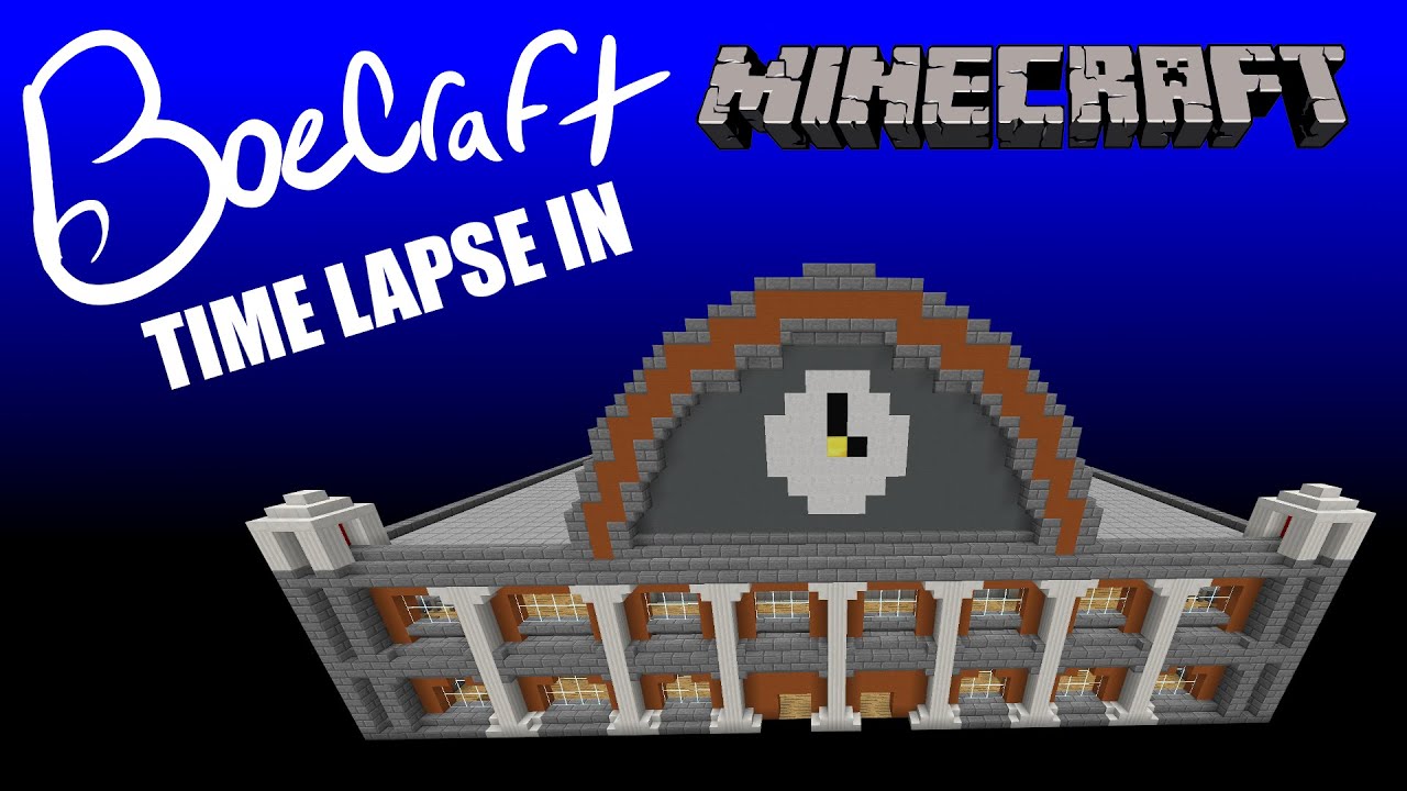 Minecraft Time Lapse: train station hub