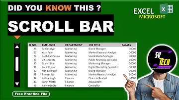 How I Made a Scroll Bar in Excel!