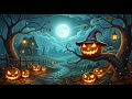 🎃 Haunted Autumn Village  Spooky Halloween Ambience with Soft Crickets and Distant Wind Sounds