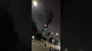 Old Mutual Building Catches On Fire Following New Years 2024 Fireworks In Nairobi, Kenya
