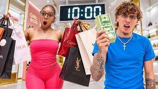 MY BOYFRIEND GAVE ME 10 MINUTES TO SPEND HIS MONEY!💸🛍️