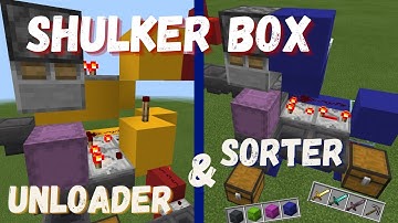 How to Sort & Unload Shulker Boxes Tutorial | Minecraft Bedrock 1.16+