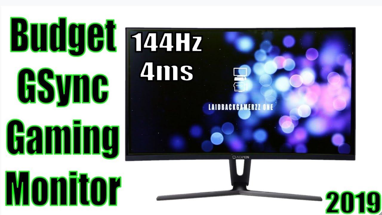 Budget GSync Compatible 144Hz Monitor: Aopen 27hc1r pbidpx 4ms - YouTube