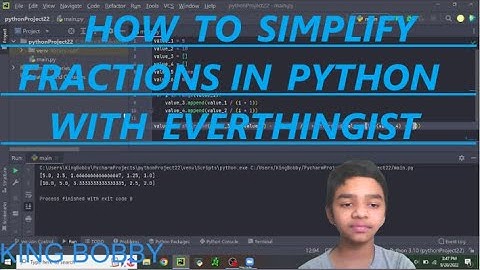 How To Simplify Fractions In Python
