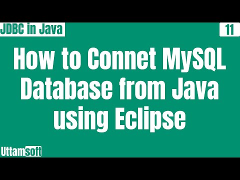 JDBC | How to connect to MySQL database in java using Eclipse IDE