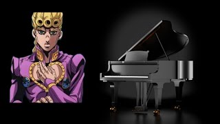 تعليم موسيقى انمي جوجو ، الرياح الذهبية على البيانو/jojo's bizarre adventure golden wind on piano