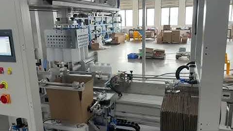 Automatic case packer, carton packaging machine.#machine #packaging #carton #box #factory #packing