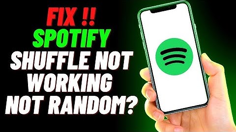 Spotify Shuffle Not Working / Random (FIX EASY)