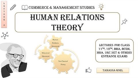 Neo Classical Theory of Management || Human Relations Theory || Elton Mayo || Lecture 8