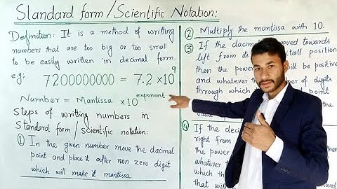 Standard form| Scientific notation| physics class 9| chapter 1.