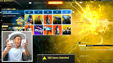 I Unlocked ALL 100 TIERS in Black Ops 4 OPERATION ZERO! *NEW* (100% UNLOCKED)