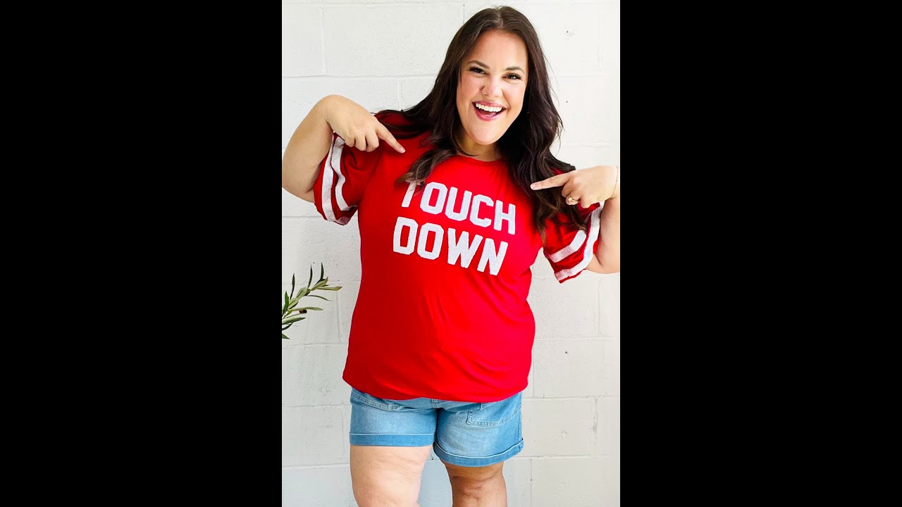 Plus Size Touchdown Tee Try-On | Authentically Radd Fit Review