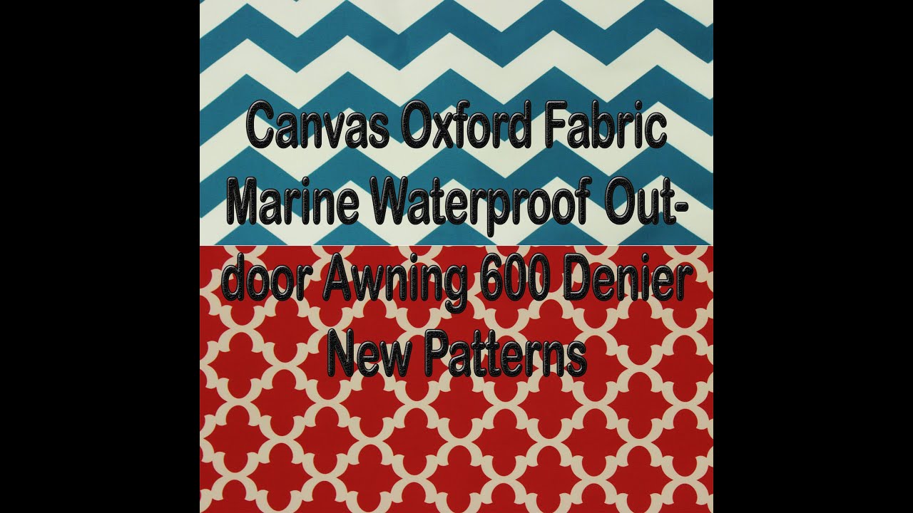 Canvas Fabric Marine Waterproof Outdoor Awning New Patterns