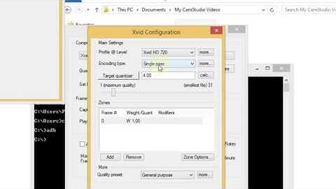 Camstudio Xvid Video Codec Quality Test