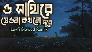 O Sathi Re Jeona Kokhono Dure _ lyrics   lofi slowed reverb (ও সাথীরে)Salman Shabnur #lofisongstatus