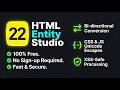 22 Free Offline HTML Entity Encoder Decoder – Convert & Encode HTML Entities Instantly