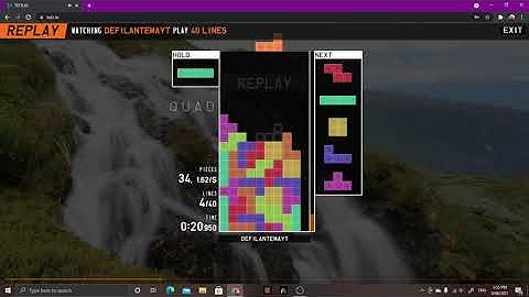 Tetris 40L Sprint - 1:09.958