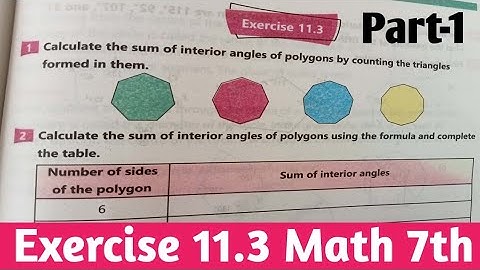 Exercise 11.3  unit 11 Class 7th Math new course 2022 kpk and ptb | Math 7 unit 11 Ex 11.3  kpktbb