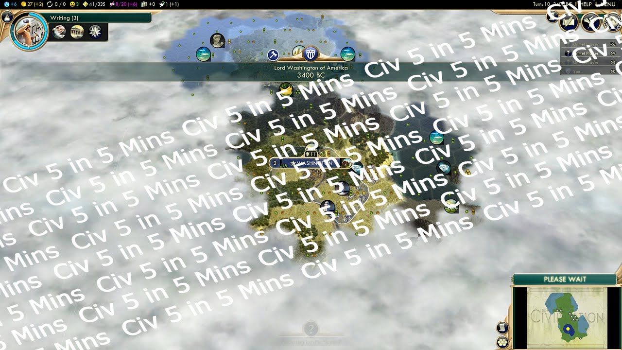 Civ 5 in 5 Mins: USA is Not OK - Emperor Difficulty - Civilization V LP ...