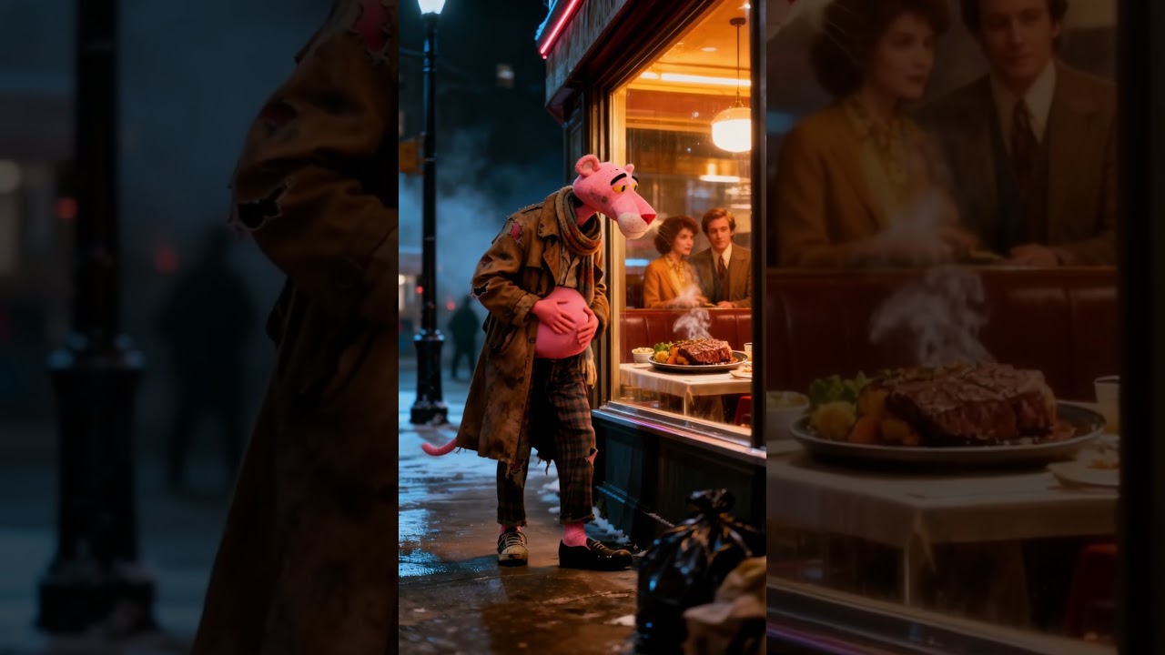 When the Pink Panther Becomes Homeless… This AI Video Broke My Heart 💔 