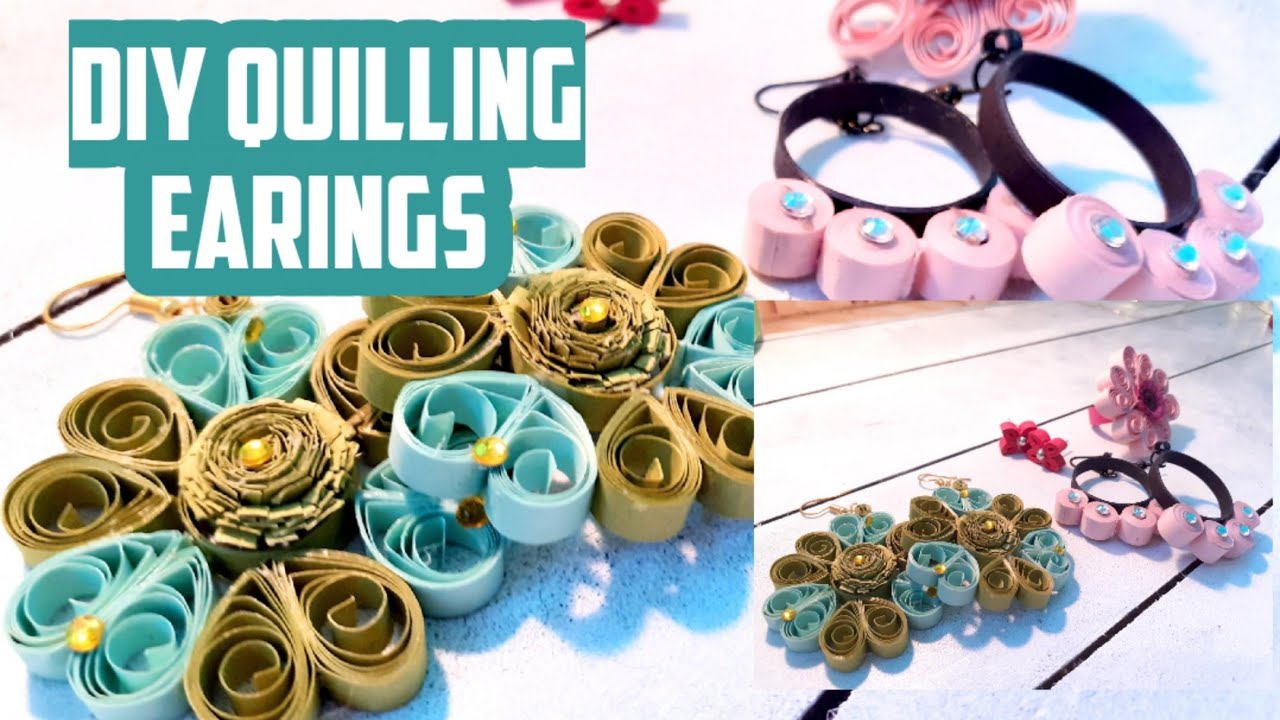 HOW TO DIY Easy Quilling Earrings. YouTube