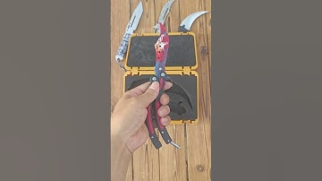 Unboxing CSGO 1:1 Karambit & Butterfly Knife Props #csgo #unboxing #unboxingshorts #csgoskin