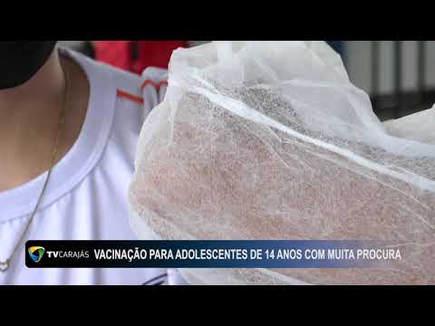 Vacinação para adolescentes de 14 anos com muita procura