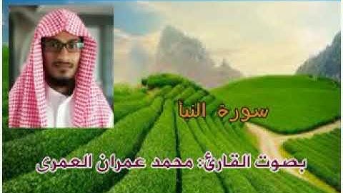 سورة النبأ بصوت القارئ محمد عمران العمري