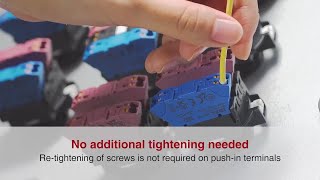 22mm Switches and Pilot Lights with Push-in Terminals