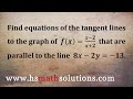 Understanding Tangent Lines and Slopes