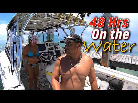 We Lived on Our Boat for 48 Hours… Catch & Cook Challenge! R