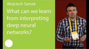 08. What can we learn from interpreting deep neural networks? Wojciech Samek