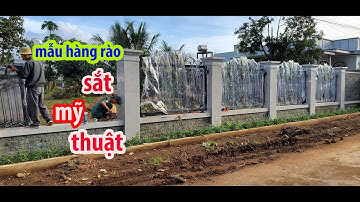 Hàng rào sắt đẹp 2021