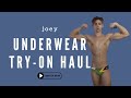 Lowkey joey  underwear try on haul  briefs jock straps