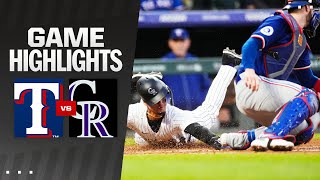 Rangers vs. Rockies Game Highlights (5/10/24) | MLB Highlights