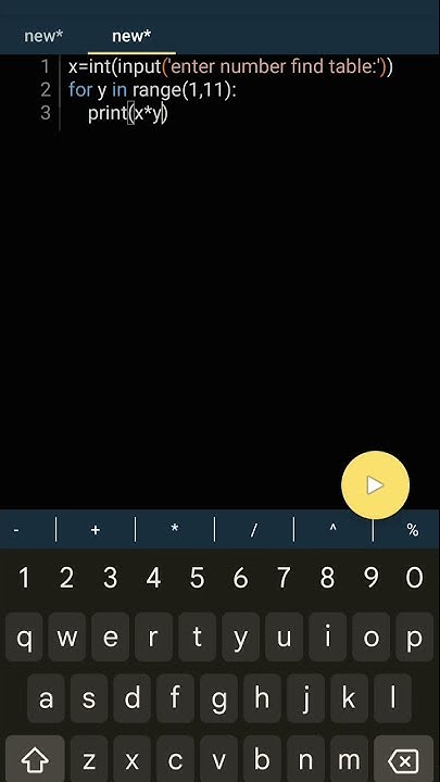 write a program to print table of a given number.#python - YouTube