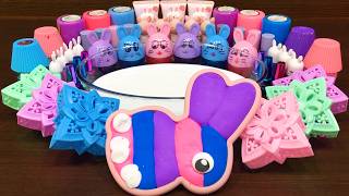 Glossy Slime Mixing Makeup, Clay & Beads | Satisfying Slime ASMR #284