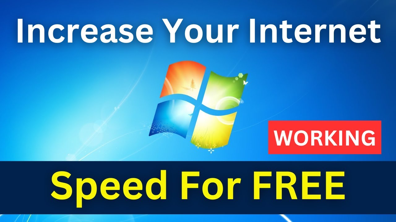 Speed Up Your Internet Connection Windows 8