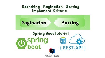 Implementing Searching - Paging - Sorting Custom in Spring Boot REST API by using JPA Hibernate
