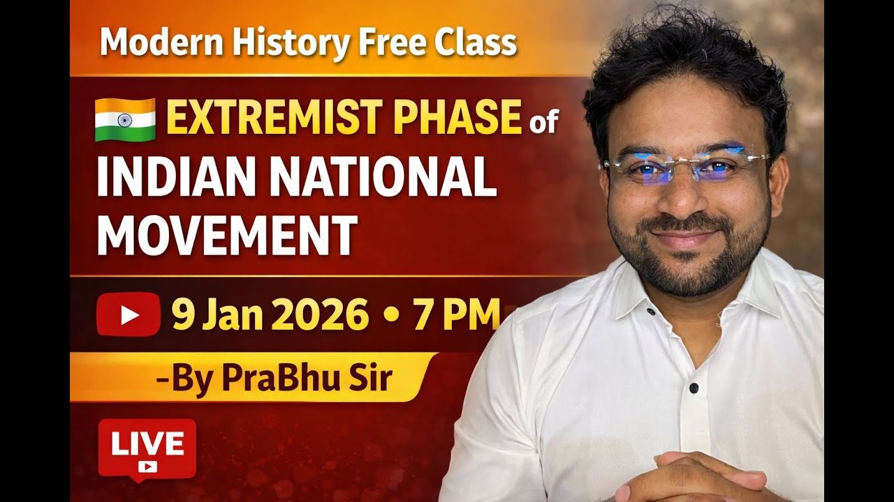 Extremist Phase of Indian National Movement | Modern History Free Class | APPSCCE 2026