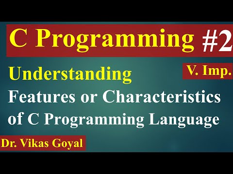 #2 Features & Characteristics of C (with Notes) | C Programming | C Language