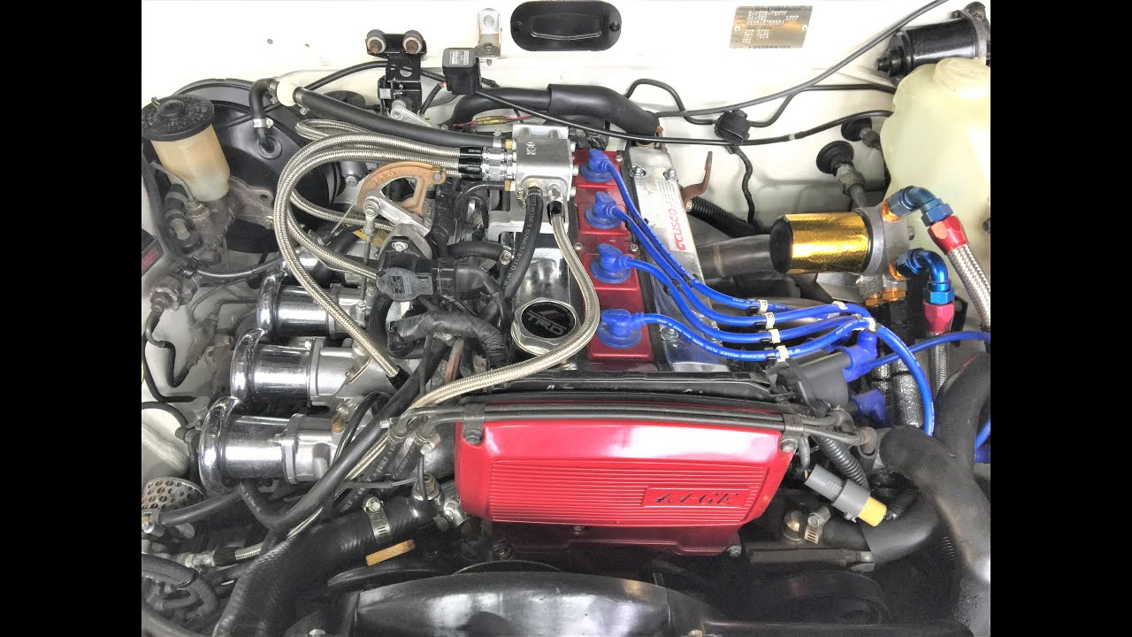 AE86 4AG OERインジェクション 金プロセッティング風景 - YouTube