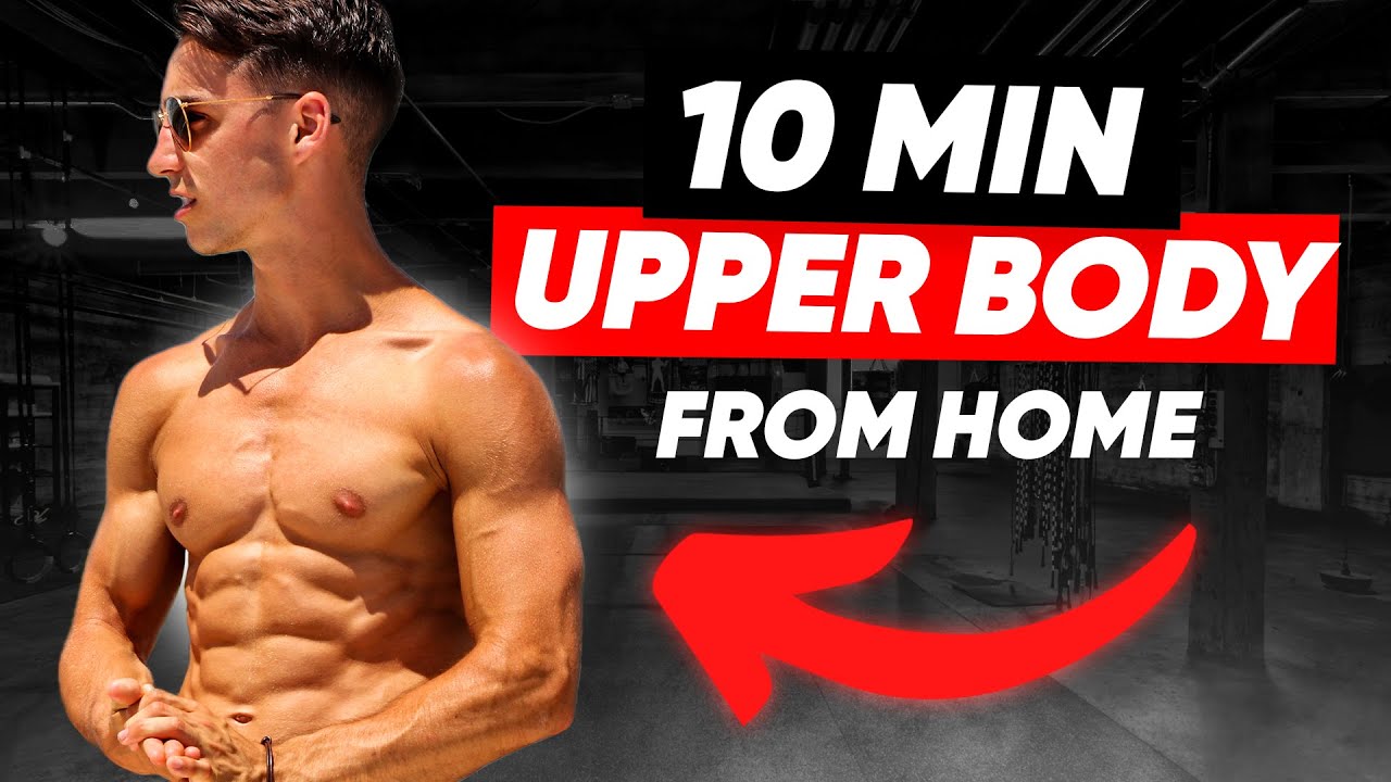 ⁣10 MIN UPPER BODY WORKOUT (CHEST, BACK, ABS, ARMS & SHOULDERS / NO EQUIPMENT)