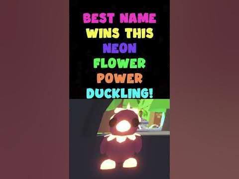 Giving Away a Neon Flower Power Duckling in Adopt Me!! #roblox #adoptme