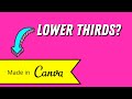 🖌️ How to Create Animated Lower Thirds Overlays With Canva |  Tutorial for YouTubers